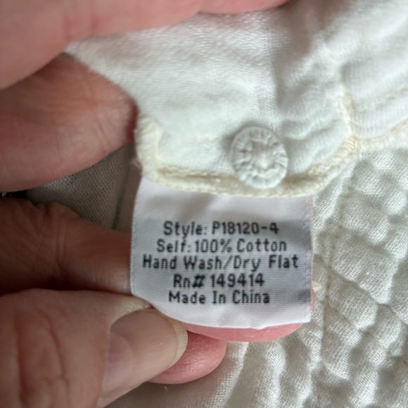 Johnny Was Nargis Embroidered Gauze Tunic Natural Size Small - Picture 12 of 15